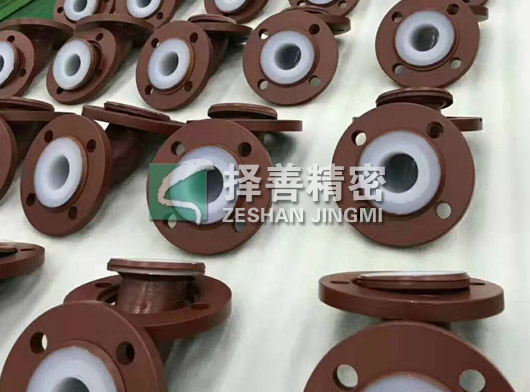 Fluorine-lined pipe fittings